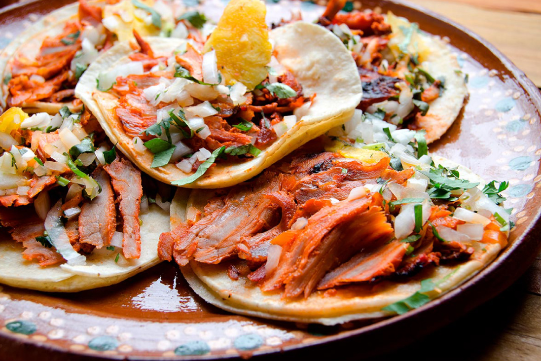 Tacos al pastor in Mexico
